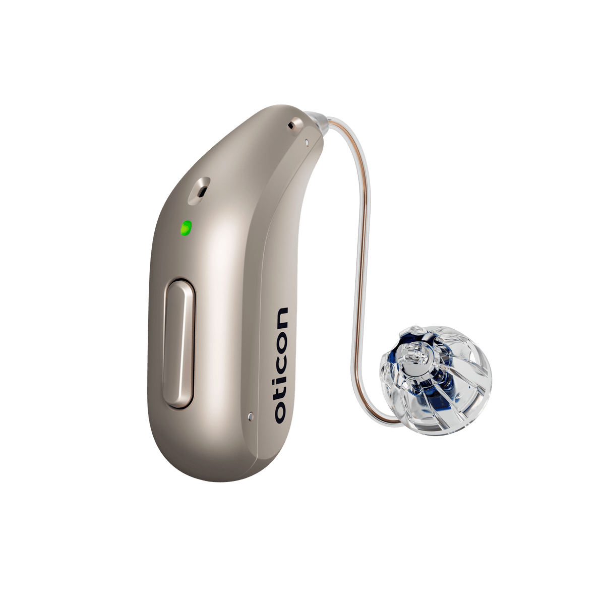 Oticon miniRITE R – apparecchio acustico ricaricabile, sabbia di quarzo